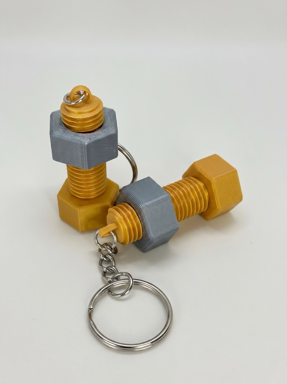 3D keychain Bolt and nut